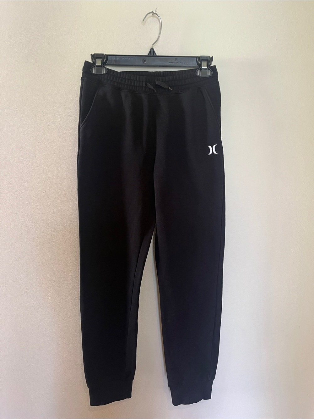 Hurley Black Kids Joggers with White Logo